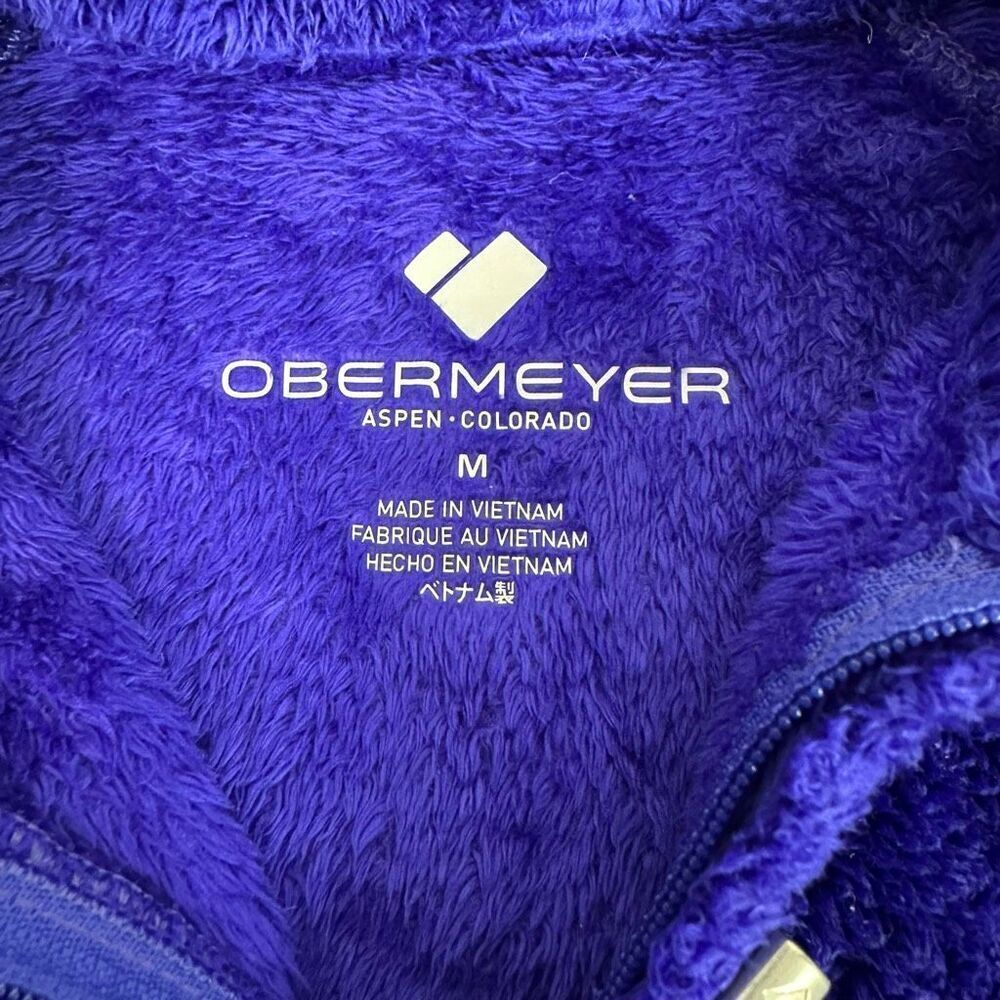 Obermeyer Medium Furry Fleece Top Purple - Picture 5 of 8
